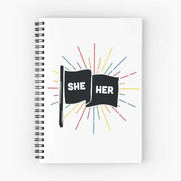 Item preview, She/Her Pronouns Retro Flag designed and sold by lavenderhearts.