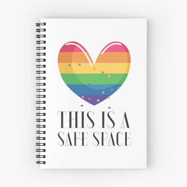 Item preview, Safe Space For Everyone - Heart - White Background designed and sold by crazycollective.