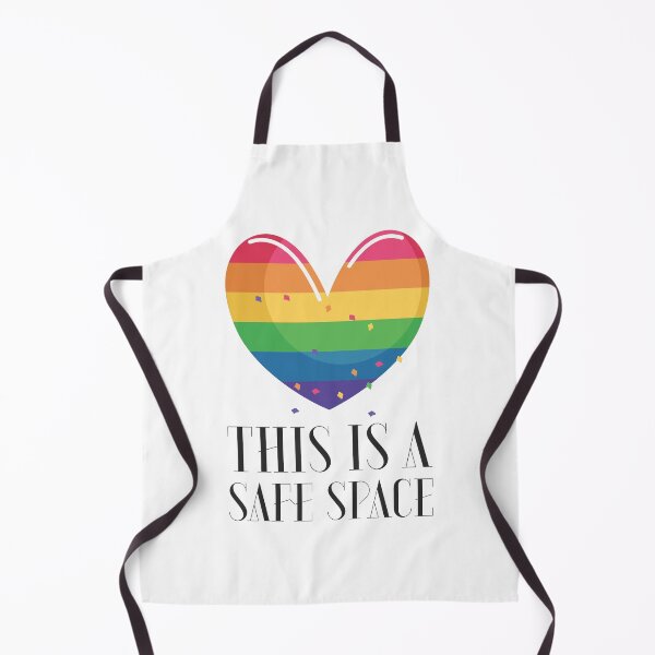 Item preview, Safe Space For Everyone - Heart - White Background designed and sold by crazycollective.