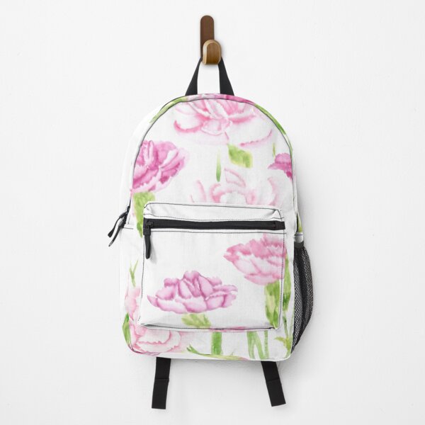 Item preview, hand painted pink carnation flowers  watercolor  designed and sold by ColorandColor.