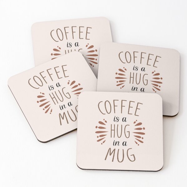 Item preview, coffee is a hug in a mug, gift idea for coffee lovers, dad, mom, brother or sister designed and sold by Elonshop.