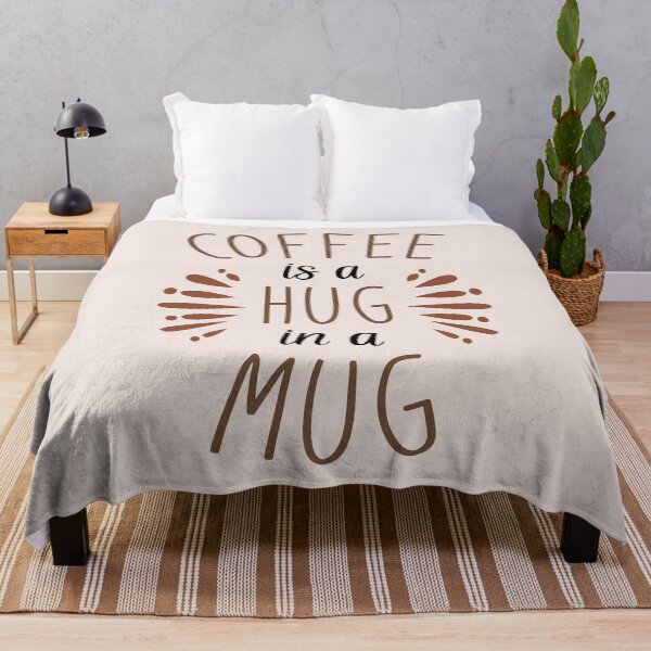 Item preview, coffee is a hug in a mug, gift idea for coffee lovers, dad, mom, brother or sister designed and sold by Elonshop.