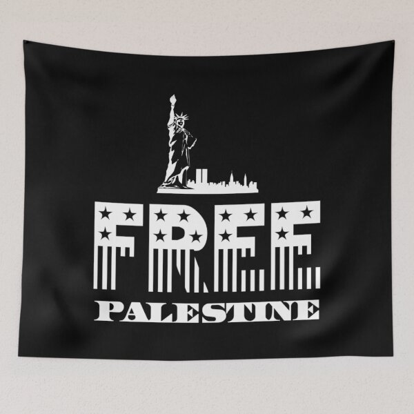 Item preview, Free Palestine Arabic Support Palestine and Gaza Jerusalem designed and sold by YasDesign.