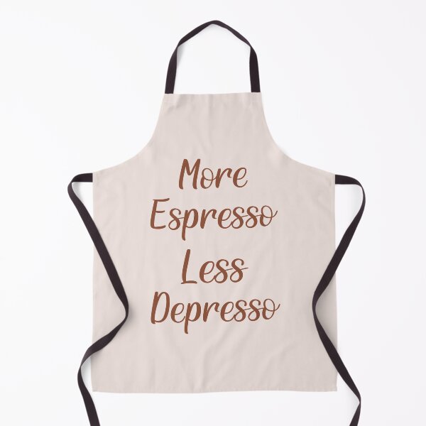Item preview, more espresso less depresso, gift idea for coffee lovers, dad, mom, brother or sister designed and sold by Elonshop.