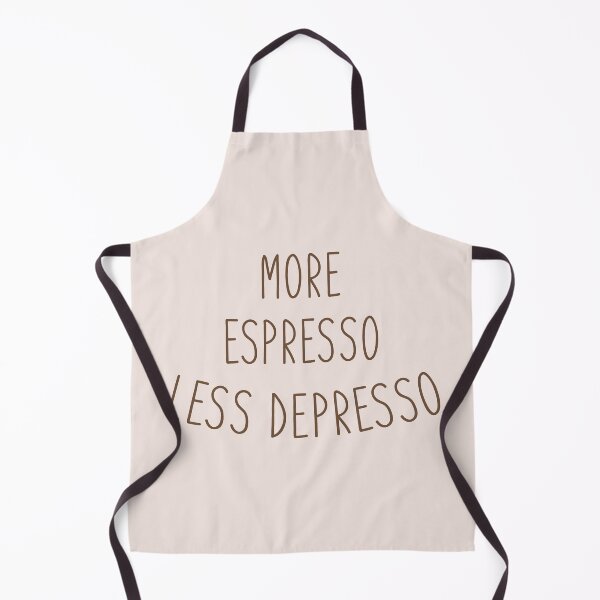 Item preview, more espresso less depresso, gift idea for coffee lovers, dad, mom, brother or sister designed and sold by Elonshop.