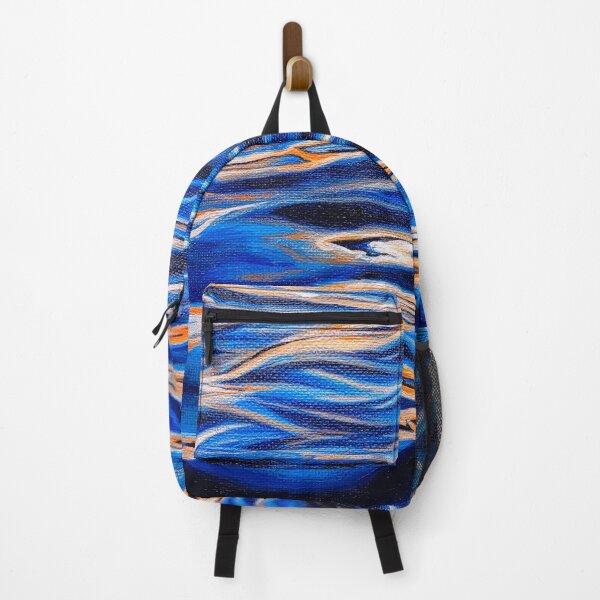 Item preview, Blue and orange ocean wave designed and sold by fujinoart.