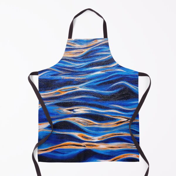 Item preview, Blue and orange ocean wave designed and sold by fujinoart.