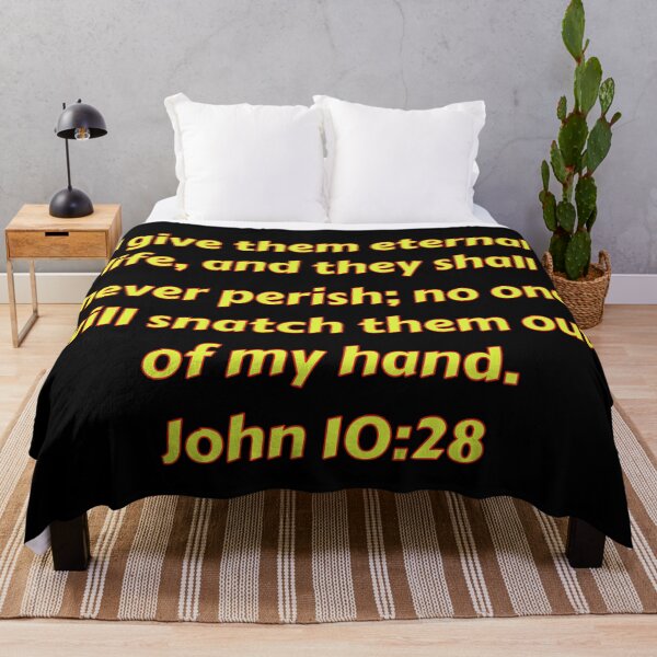 Item preview, Bible Verse John 10:28 designed and sold by Prayingwarrior.