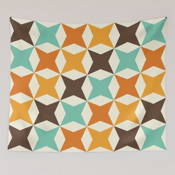 Item preview, minimalist mid century star pattern designed and sold by neopop.