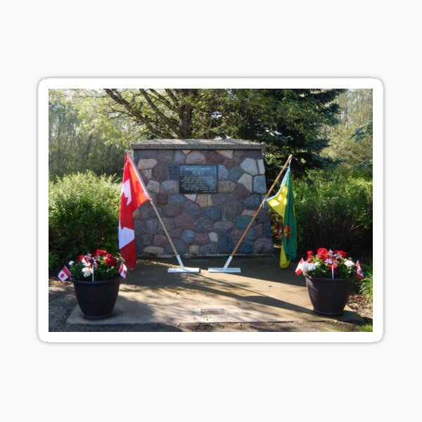 Montgomery Place Saskatoon Memorial Cairn Sticker
