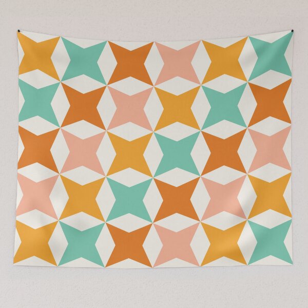 Item preview, minimalist mid century star pattern designed and sold by neopop.