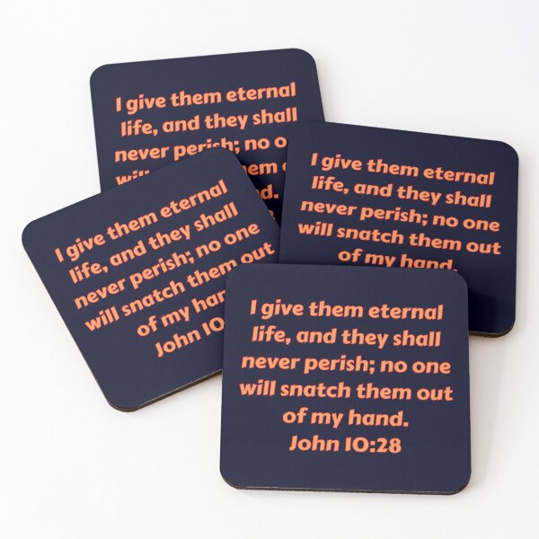 Item preview, Bible Verse John 10:28 designed and sold by Prayingwarrior.