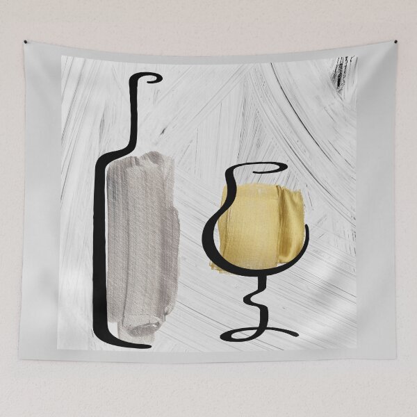 Item preview, Wine and Paint II designed and sold by Sasha Art Gallery.