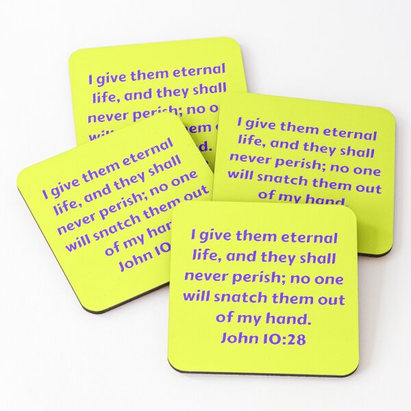 Item preview, Bible Verse John 10:28 designed and sold by Prayingwarrior.