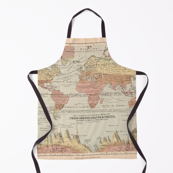 Item preview, Map of the World, Distribution of Trees, Shrubs, Grains, Fruits in 1852 designed and sold by ganje.