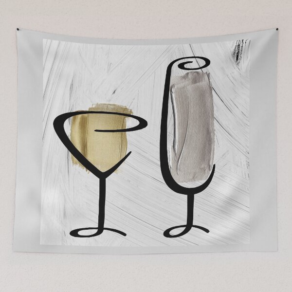 Item preview, Wine and Paint III designed and sold by Sasha Art Gallery.