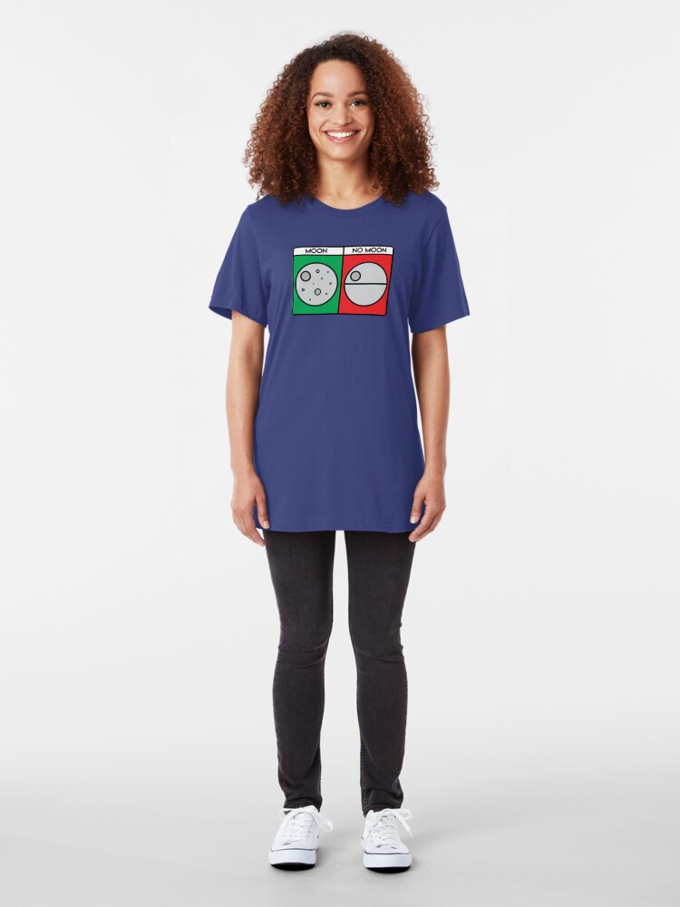 Alternate view of That's No Moon! Slim Fit T-Shirt