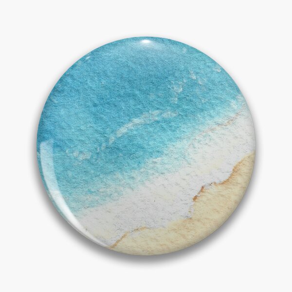 Item preview, watercolor tropical beach see painting designed and sold by L'Atelier Oranjade.