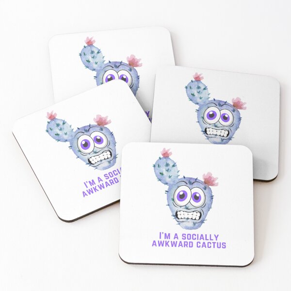 Item preview, I'm socially awkward cactus designed and sold by discoverystore.