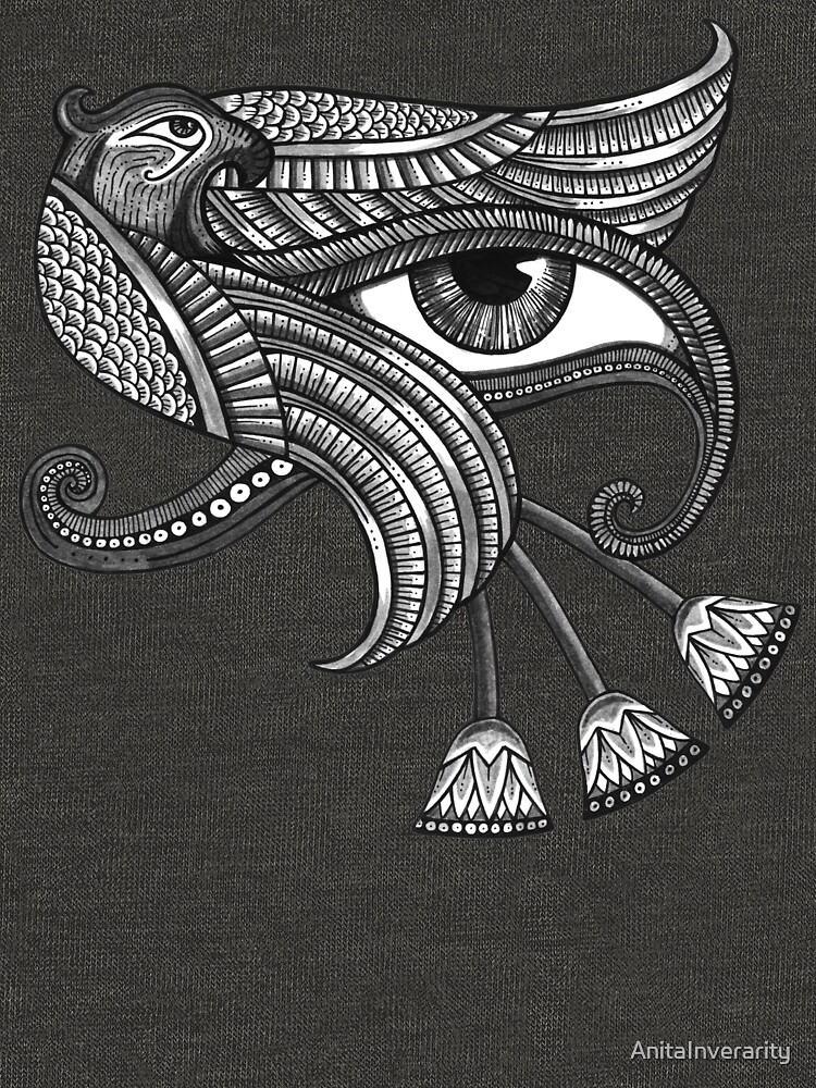 Thumbnail 5 of 5, Zipped Hoodie, Eye of Horus (Tattoo Style Tee) designed and sold by AnitaInverarity.