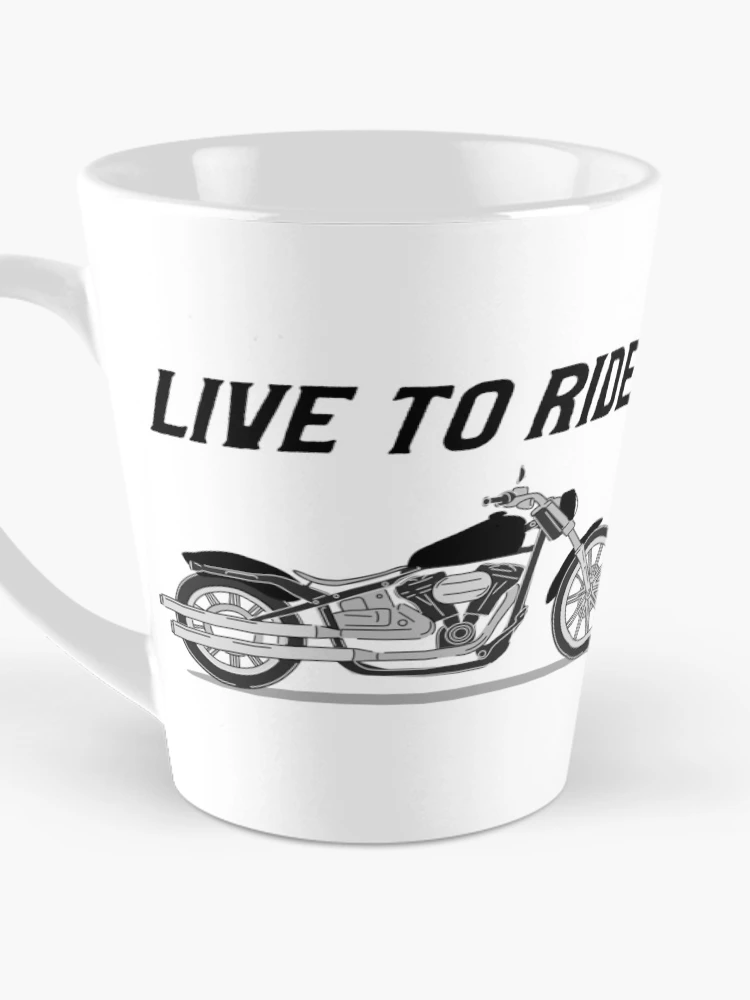 Thumbnail 3 of 4, Coffee Mug, Live To Ride designed and sold by MottoDigging.