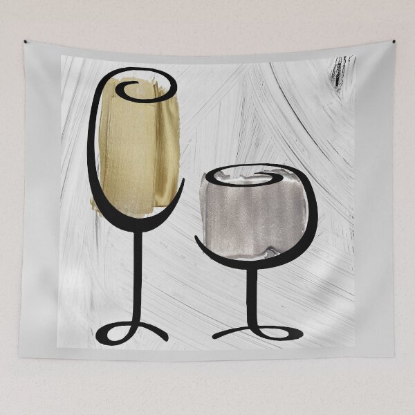 Item preview, Wine and Paint IV designed and sold by Sasha Art Gallery.
