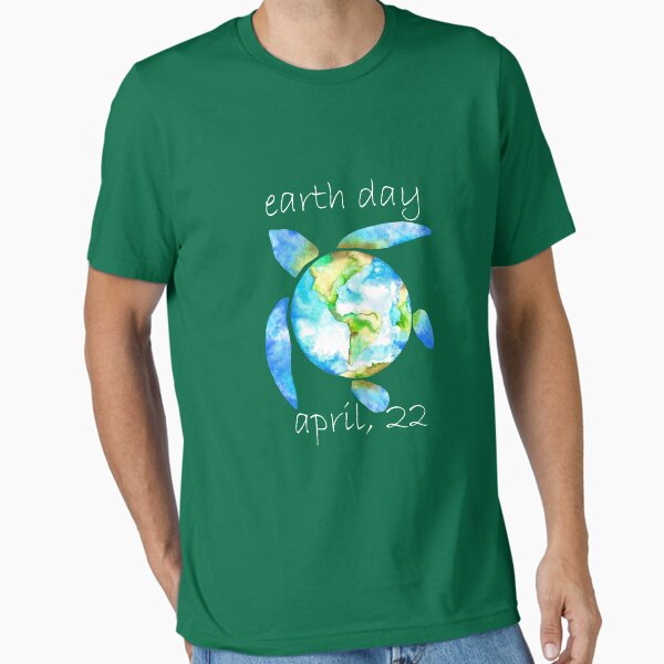 Item preview, Sea Turtle Earth Watercolor Earth Lover April 22 Earth Day Gear designed and sold by DynamicDesign.