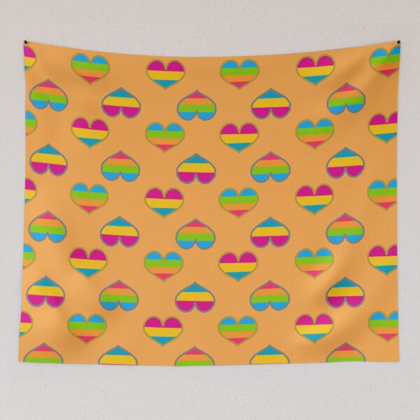Item preview, Pansexual + Panromantic Pride Hearts designed and sold by Roxzania.
