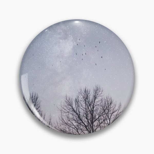 Item preview, Starry Sky and Birds Flying Over the Forest designed and sold by anthonylonder.