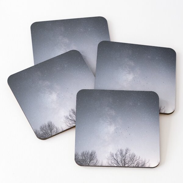 Item preview, Starry Sky and Birds Flying Over the Forest designed and sold by anthonylonder.