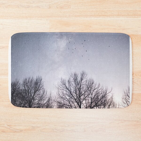 Item preview, Starry Sky and Birds Flying Over the Forest designed and sold by anthonylonder.