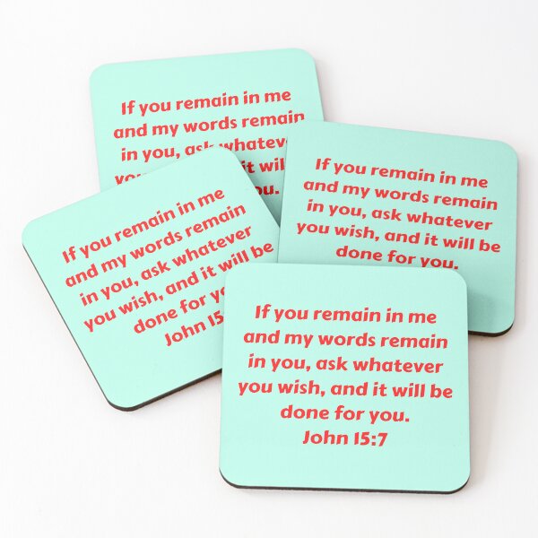 Item preview, Bible Verse John 15:7 designed and sold by Prayingwarrior.