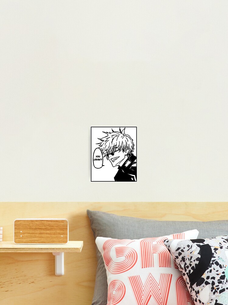 You Cryin'? JJK Throw Pillow for Sale by PeachyAnimeMrch