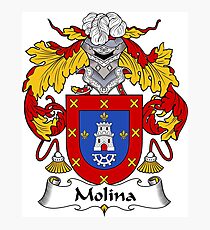 Molina Coat of Arms/Family Crest Photographic Print