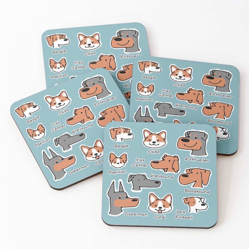 Item preview, Coasters (Set of 4) designed and sold by SockDogDesigns.