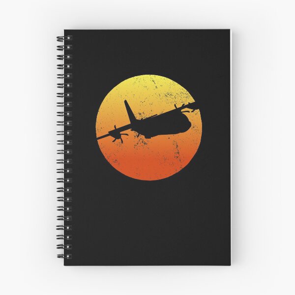 Item preview, C-130 Hercules Silhouette Retro Sunset Airplane Flying C130 Gear designed and sold by DynamicDesign.