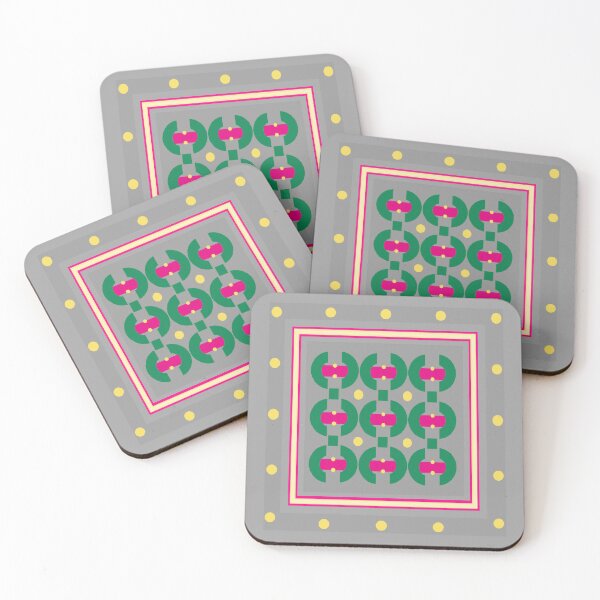 Item preview, Abstract Green and Gray Pattern with Circles and Dots designed and sold by Sendreka.