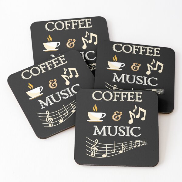 Item preview, Coffee And Music - Music T-Shirt designed and sold by AEONlC.
