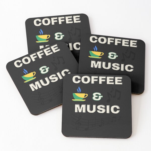 Item preview, Coffee And Music - Music T-Shirt designed and sold by AEONlC.