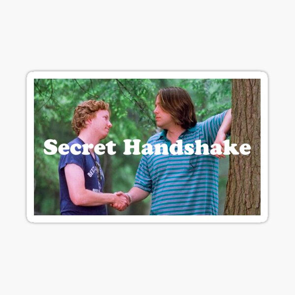 Wet Hot Secret Handshake Sticker