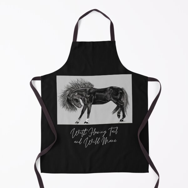 Item preview, With Flowing Tail and Wild Mane Horse Drawing Design designed and sold by EarthArtDesigns.