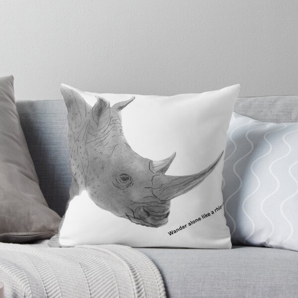 Item preview, Rhinoceros, rhino, wander alone like a rhinoceros, endangered animal designed and sold by JeffPark.