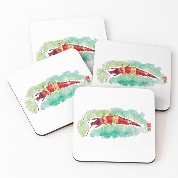 Item preview, Colorful watercolor thrip insect designed and sold by bananecamembert.
