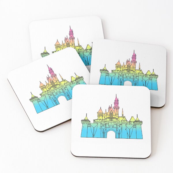 Item preview, Magic Theme Park Castle Pastel Sticker designed and sold by Brooke’s Broadway Stickers.