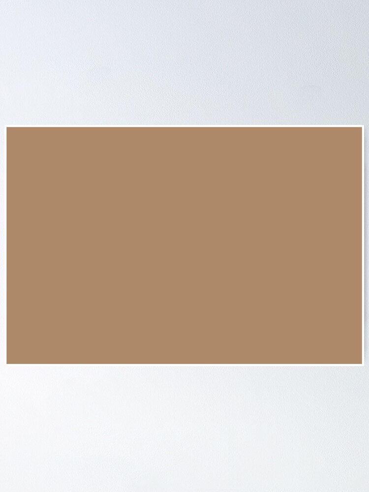 Roasted Almond Medium Brown Solid Color Single Accent Shade Hue