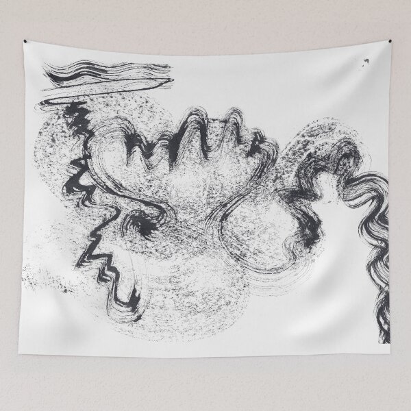 Item preview, ink explorations (065) - abstract black india ink painting designed and sold by expl-rations.