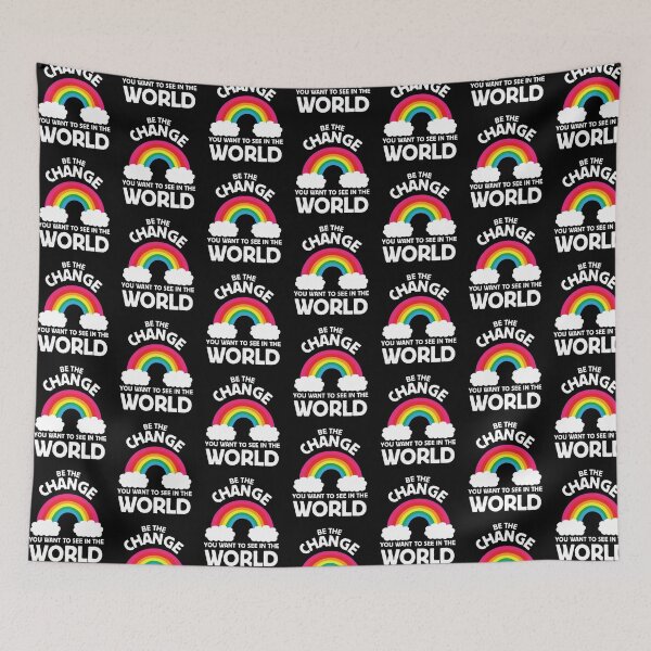 Item preview, be the change you want to see in the world designed and sold by Rustic Valley Studio.