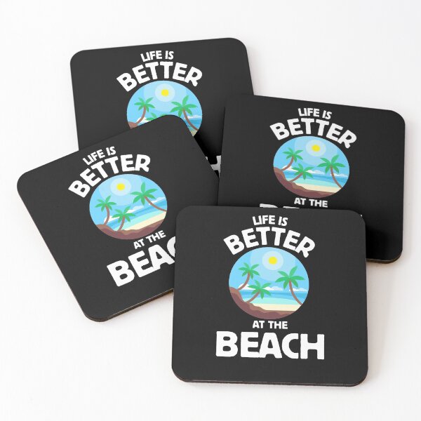 Item preview, life is better at the beach designed and sold by Rustic Valley Studio.