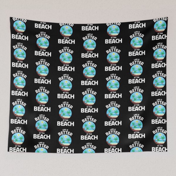 Item preview, life is better at the beach designed and sold by Rustic Valley Studio.
