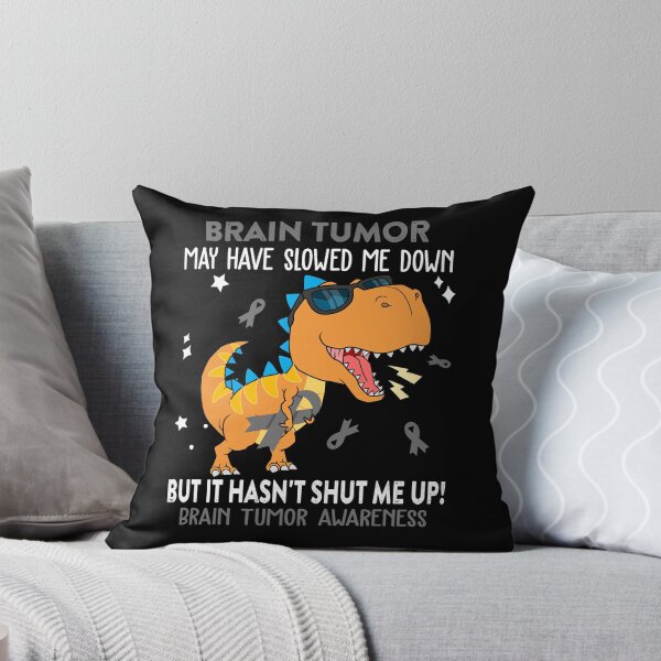 Item preview, Brain Tumor Awareness Dinosaur Lover Brain Tumor Warrior Gift designed and sold by Sabfit.